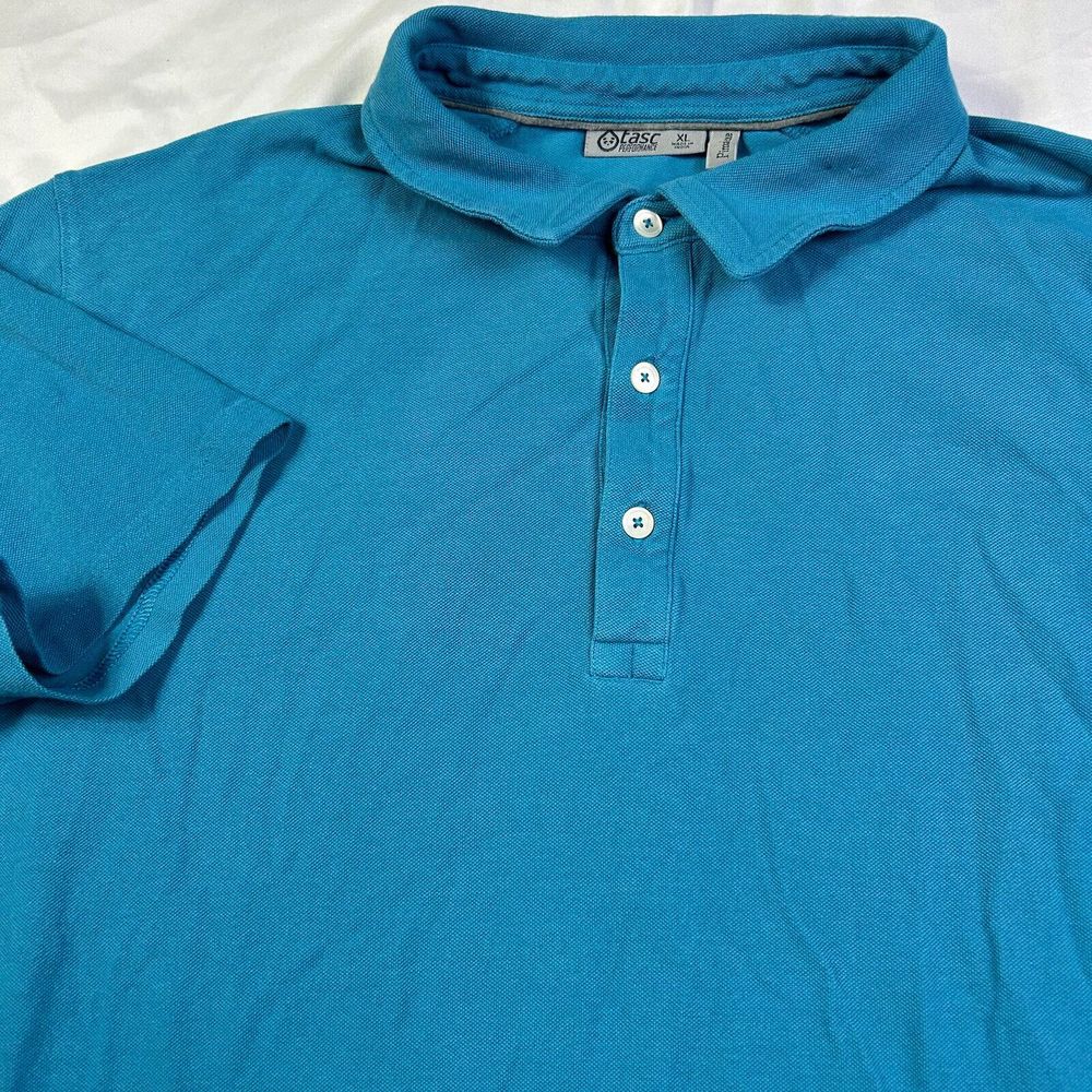 Tasc Performace Blue‎ Short Sleeve Polo Pimaluxe Size XL